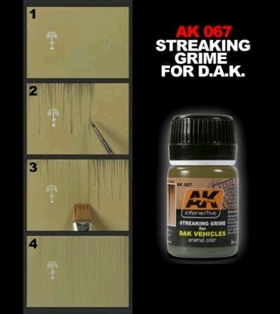 AK Interactive AK067 Streaking Grime For Africa Korps 35ml