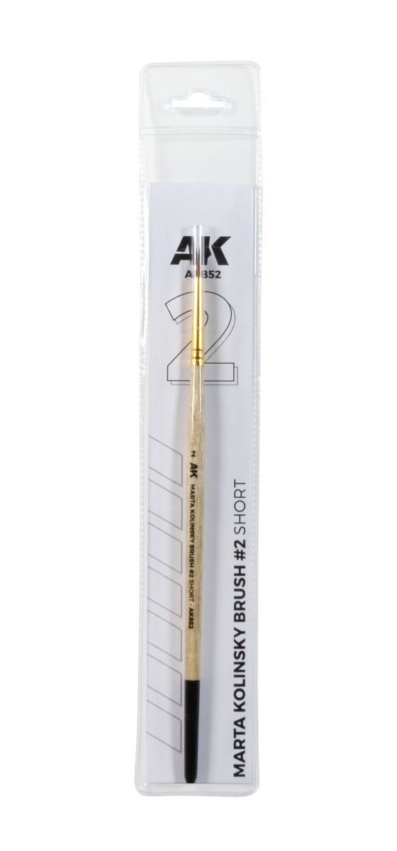 AK Interactive AK852 MARTA KOLINSKY BRUSH #2 SHORT