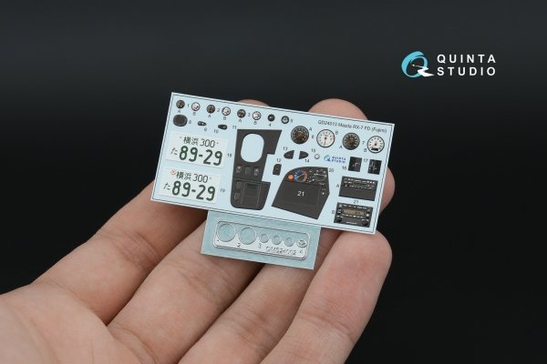 Quinta Studio QD+24013 Mazda RX-7 FD 3D-Printed &amp; coloured Interior on decal paper (Fujimi) (with metal sticker parts) 1/35