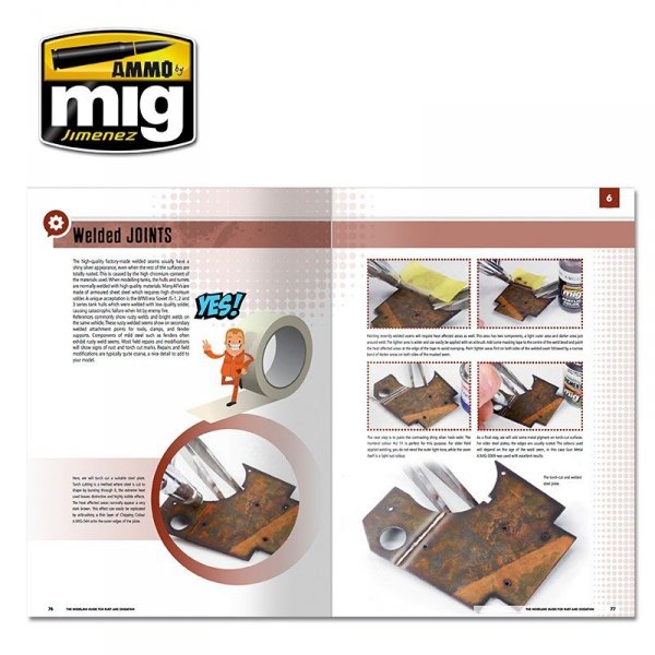 AMMO of Mig Jimenez 6098 THE MODELING GUIDE FOR RUST AND OXIDATION (English)