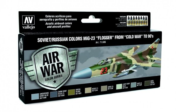 Vallejo 71606 Soviet / Russian colors MiG-23 Flogger from 70 to 90 to present 8x17 ml6