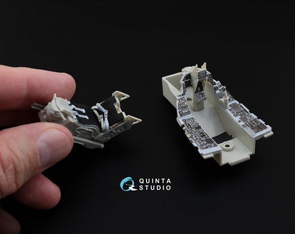 Quinta Studio QD32003 F-16C 3D-Printed &amp; coloured Interior on decal paper (for Tamiya kit) 1/32