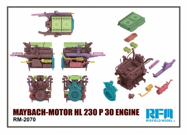 Rye Field Model 2070 MAYBACH-Motor HL 230 P 30 Engine 1/35