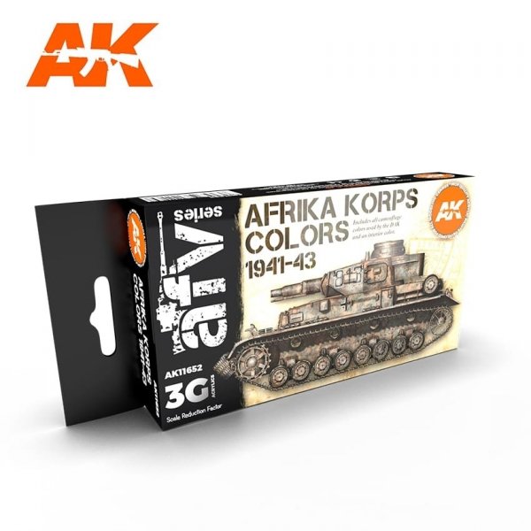 AK Interactive AK11652 AFRIKA KORPS COLORS 1941-1943 6x17 ml