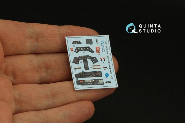 Quinta Studio QD48316 Fw 190A-4 3D-Printed &amp; coloured Interior on decal paper (Hasegawa) 1/48