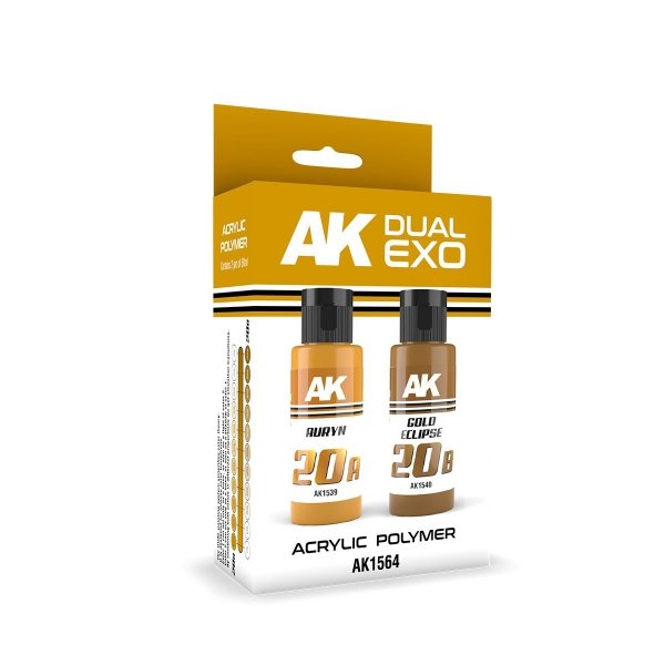 AK Interactive AK1564 DUAL EXO SET 20 – 20A AURYN &amp; 20B GOLD ECLIPSE