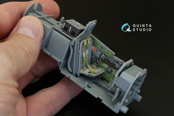 Quinta Studio QD32004 P-51D (Late) 3D-Printed &amp; coloured Interior on decal paper (for Tamiya kit) 1/32