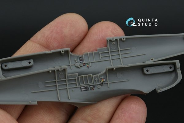 Quinta Studio QD72226 Spitfire Mk.Iа 3D-Printed &amp; coloured Interior on decal paper (Airfix) 1/72