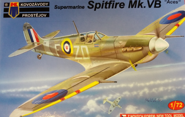 Kovozavody Prostejov KPM0074 Supermarine Spitfire Mk.VB &quot;Aces&quot; 1:72