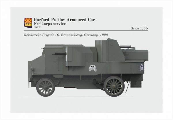 Copper State Models 35014 Garford-Putilov Armoured Car, Freikorps Service 1/35
