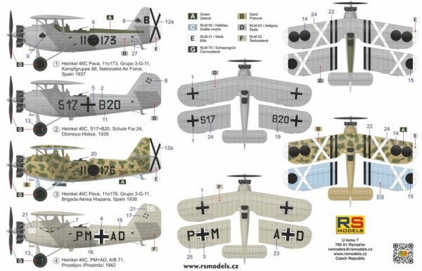 RS Models 92286 Heinkel He-46C 1/72