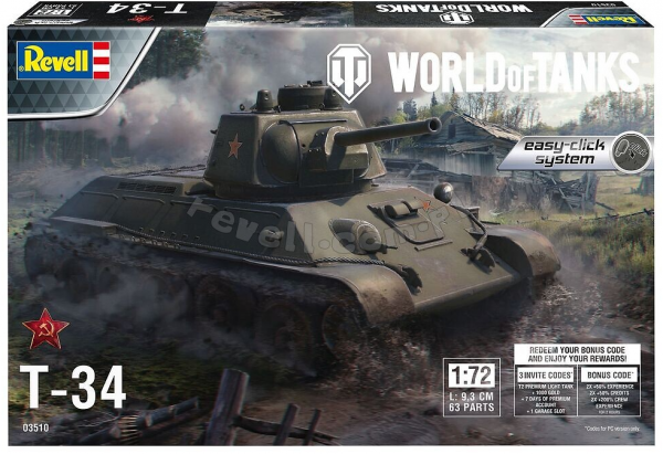 Revell 03510 T-34 &quot;Easy Click&quot; World of Tanks 1/72