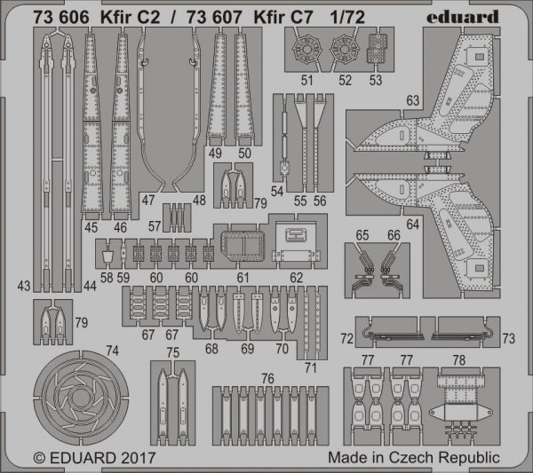 Eduard 73606 Kfir C2 AMK 1/72