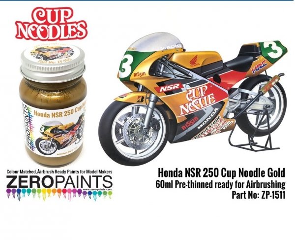 Zero Paints ZP-1511 Honda NSR 250 Cup Noodle Gold Paint 60ml