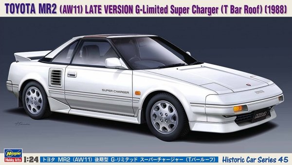 Hasegawa HC45 TOYOTA MR2 (AW11) LATE VERSION G-Limited Super Charger 1/24