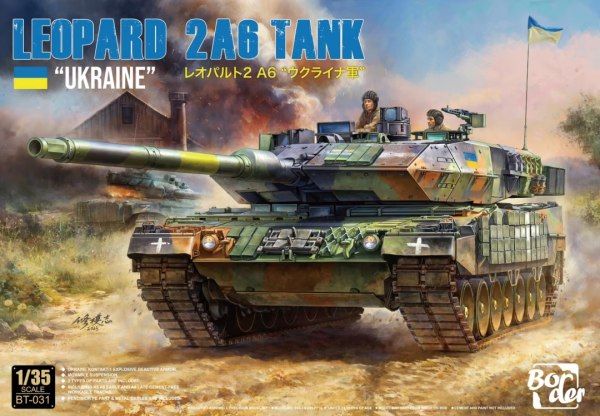 Border Model BT-031 Leopard 2A6 &quot;UKRAINE&quot; 1/35