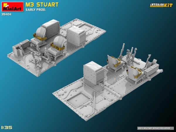 MiniArt 35404 M3 STUART EARLY PROD. INTERIOR KIT 1/35