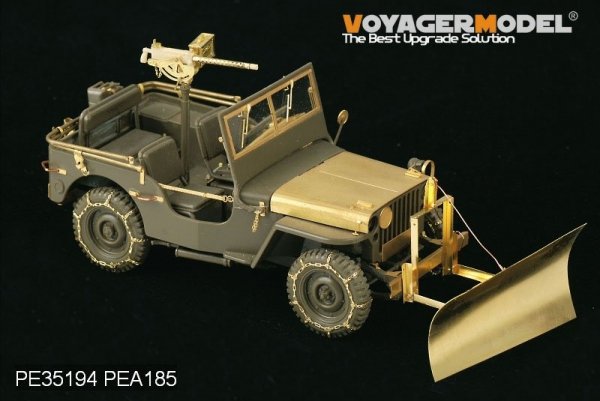 Voyager Model PEA185 WWII U.S. Jeep Willys MB snow plow w/ tyre chains (For TAMIYA /ITALIAN) 1/35