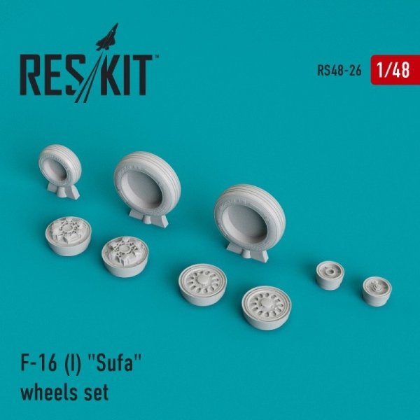 RESKIT RS48-0026 F-16 (I) &quot;Sufa&quot; wheels set 1/48