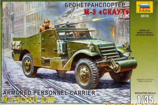 Zvezda 3519 M3 Scout armored car (1:35)