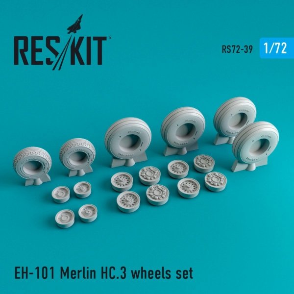 RESKIT RS72-0039 EH-101 MERLIN HC.3 WHEELS SET 1/72