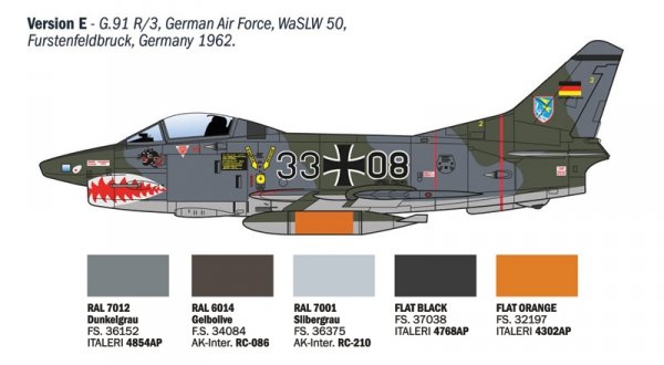 Italeri 92645 FIAT G.91 R 1/48