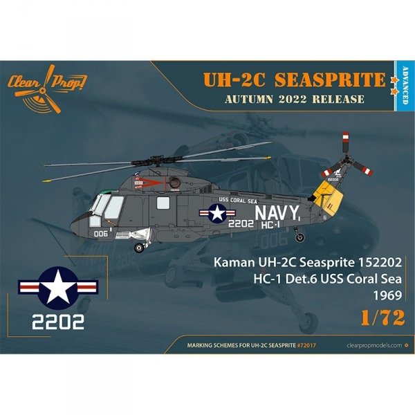 Clear Prop! CP72017 UH-2C Seasprite ADVANCED KIT 1/72