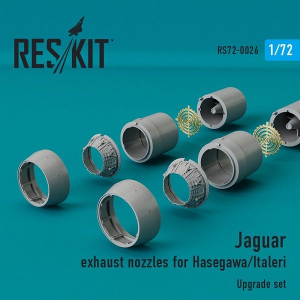 RESKIT RSU72-0026 Jaguar exhaust nozzles for Hasegawa, Italleri 1/72