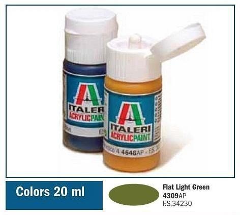 Italeri 4309AP FLAT LIGHT GREEN 20ml 