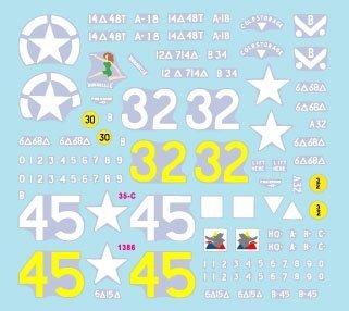 Star Decals 35-C1386 US Armored Mix # 8. T34 Calliope Rocket launcher 1/35