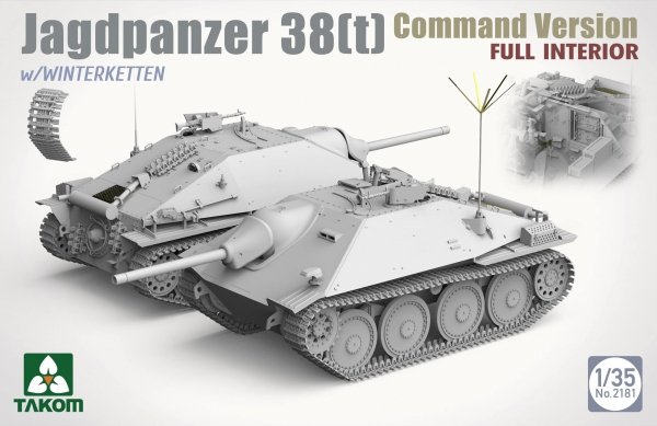 Takom 2181 Jagdpanzer 38(t) Command Version full interior 1/35