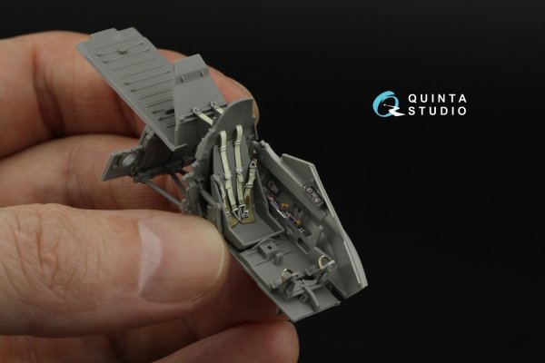 Quinta Studio QD48658 Hs 129B-3 3D-Printed &amp; coloured Interior on decal paper (Takom) 1/48