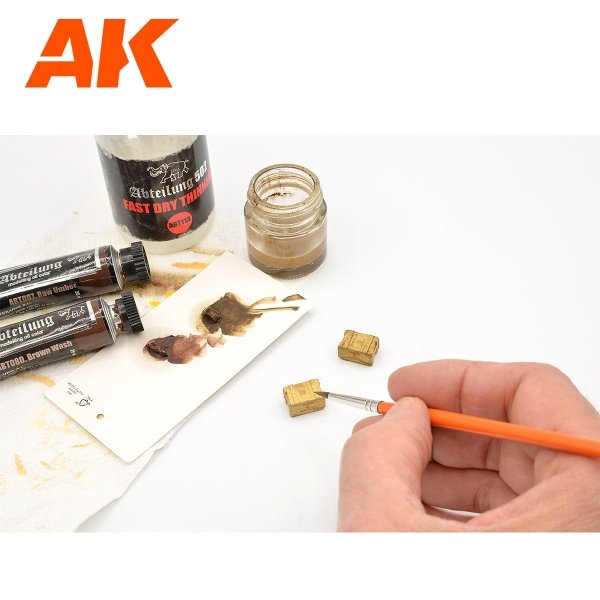AK Interactive AK8229 LASER CUT WOODEN BOX 002 DYNAMIT (8 UNITS) 1/35