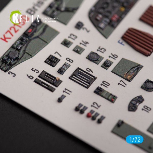 KELIK K72150 Bristol Beauhfighter TF.X - interior 3D decals for Airfix kit 1/72