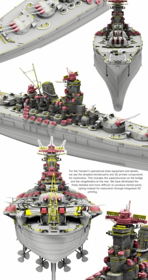 Border Model BS-004 Imperial Japanese Navy Battleship Yamato April 7 1945 1/350