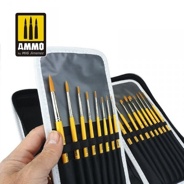 AMMO of Mig Jimenez 8580 Brush Arsenal - Brush Organization &amp; Protective Storage
