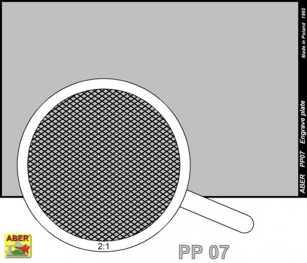 Aber PP07 Engrave plate (88 x 57mm) - pattern 07