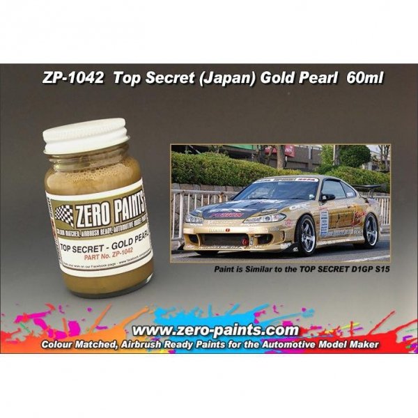 Zero Paints ZP-1042 Top Secret Gold Pearl Paint 60ml