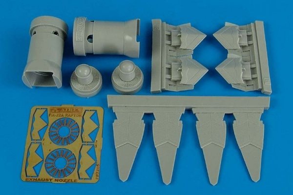 Aires 7265 F-22A Raptor exhaust nozzles 1/72 Academy