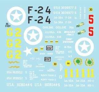 Star Decals 35-C1231 US M4A1 75mm Sherman 1/35