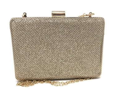 Pochette oro - Borsetta da cerimonia con tracolla