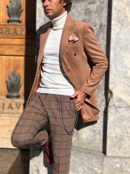 Pantaloni uomo - Paul Miranda - Principe di galles - Abbigliamento on line - Gogolfun.it