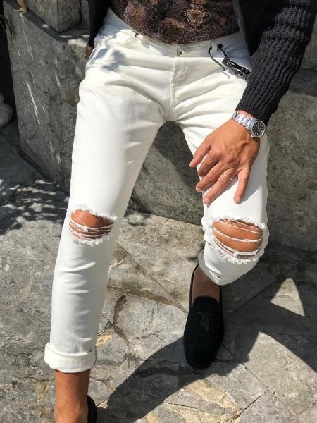 Jeans bianchi online - Jeans uomo - Gogolfun.it
