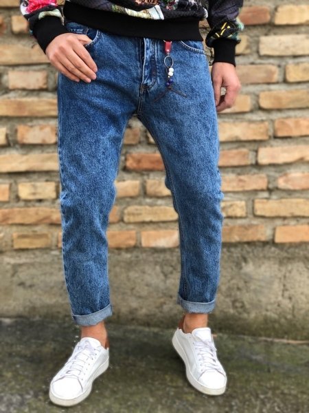 Jeans uomo cropped