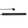 Listwa zasilająca LogiLink do szaf PDU9C02 19&quot; 16A PDU 9x Schuko 2m czarna