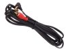 Kabel audio Maclean MCTV-825 kątowy miniJack 3,5mm (M) - 2xRCA (M), 3m, czarny