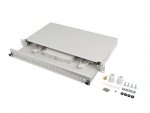 Przełącznica światłowodowa Lanberg 24xSC Simplex / 24xLC Duplex RACK 19&quot; 1U Szara + akcesoria