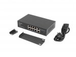 Switch niezarządzalny Lanberg 8x 100Mb PoE+/2x 1Gb Rack 10&quot;/19&quot; Gigabit Ethernet 120W