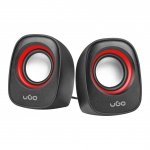 Głośniki UGO Tamu S100 2.0 2x 3W USB, Mini Jack czerwone