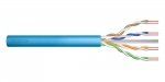 Kabel teleinformatyczny instalacyjny DIGITUS kat.6A, U/UTP, Dca, AWG 23/1, LSOH, 50m, niebieski, ofoliowany